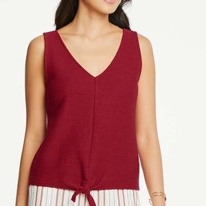 Ann Taylor Factory Tie front shell